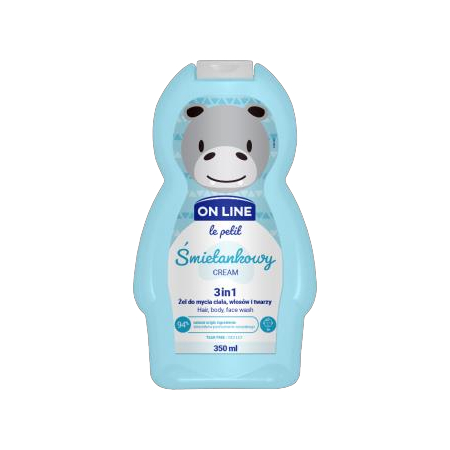 Online Body Wash for Hair and Body and Body and Face 3 in 1 Cream - for Children 350 ml