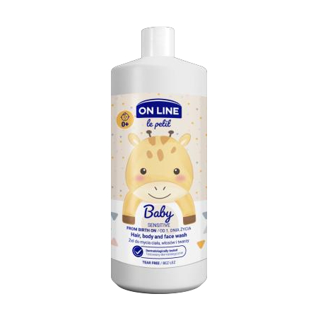 Online Gel Le Petit Baby Body Wash for Body, Hair and Face for Newborns 850 ml