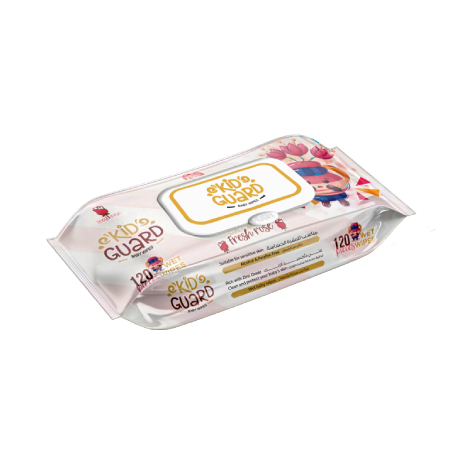 Kid Guard Wet Wipes Rose 120 pcs