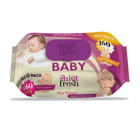 Hite Fresh Baby Wipes 160 Pcs