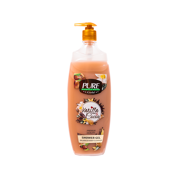 Pure Shower Gel with Vanilla Perfume Pump 1 L