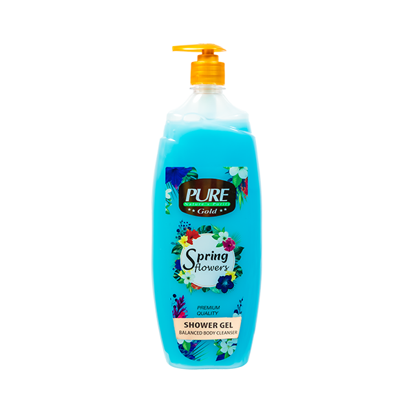 Pure Spring Flowers Pump Shower Gel 1L