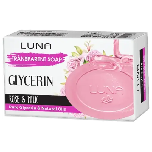 Transparent glycerin soap with roses and milk 115 grams