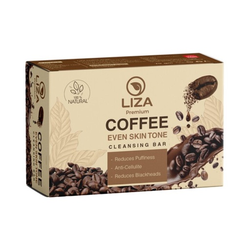 Liza Coffee Soap for Skin Tone Unification, Reduces Puffiness and Dark Circles 70g