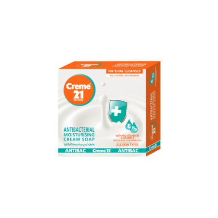 Cream21 Moisturizing Antibacterial Cream Soap with Pro-Vitamin B5 and Vitamin E
