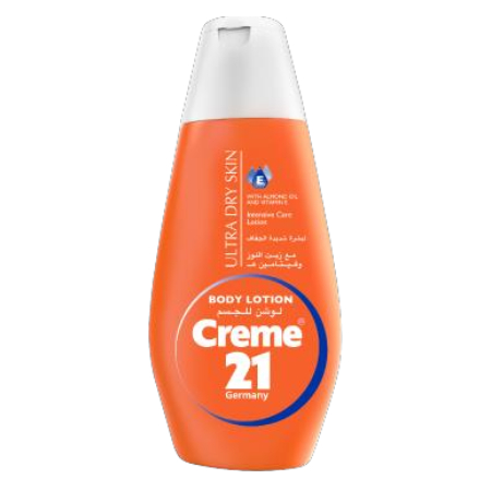 Cream 21 Body Lotion for Very Dry Skin with Almond Oil and Vitamin E 400ml