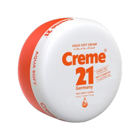 Cream21 Aqua Soft Moisturizing and Emollient Cream for Normal Skin with Pro-Vitamin B 250ml