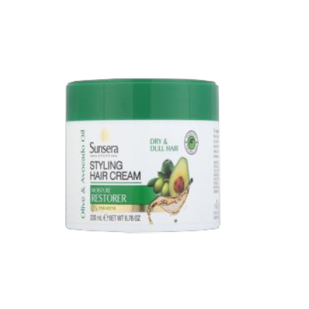 Sunsera hair styling cream olive and avocado oil 200 ml