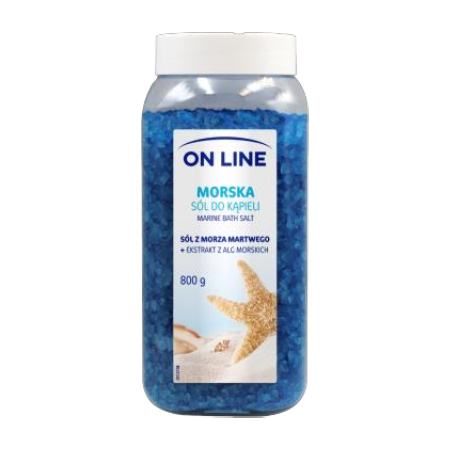 Online Bath Salt for the Body with Seaweed Extract and Dead Sea Salt 800 ml