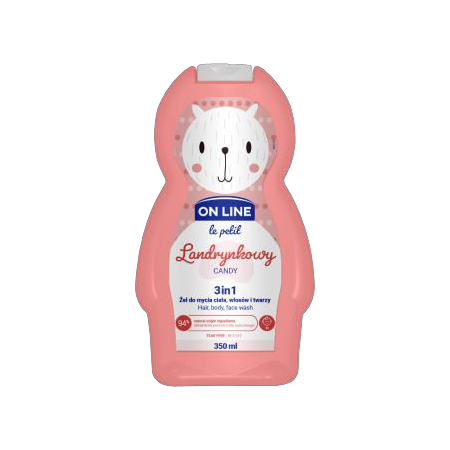 Online Body Wash for Hair, Body and Face 3 in 1 in Candy - for Kids 350 ml