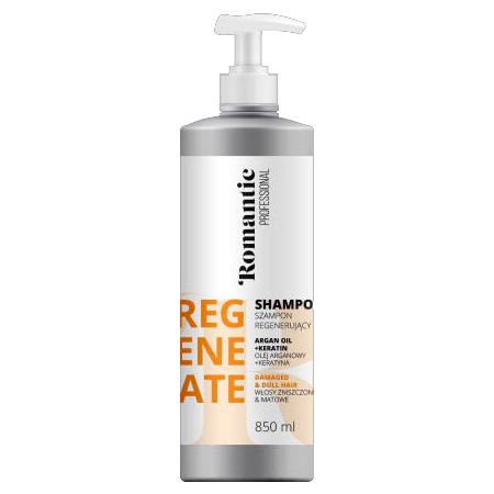 Romantic Professional Shampoo for Damaged and Dull Hair 850ml