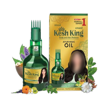 Kesh King Hair Fall Control Oil with Aloe Vera & 21 Ayurvedic Herbs 100ml