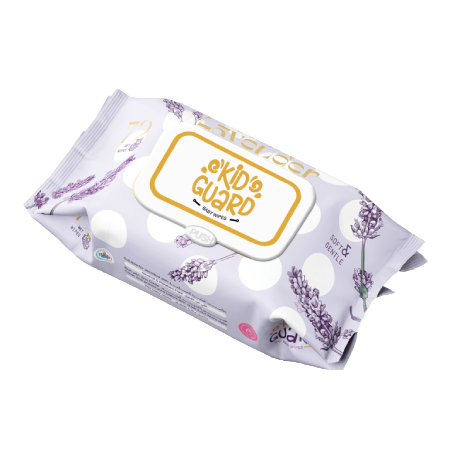 Kid Guard Lavender Scented Wet Wipes 72 pcs
