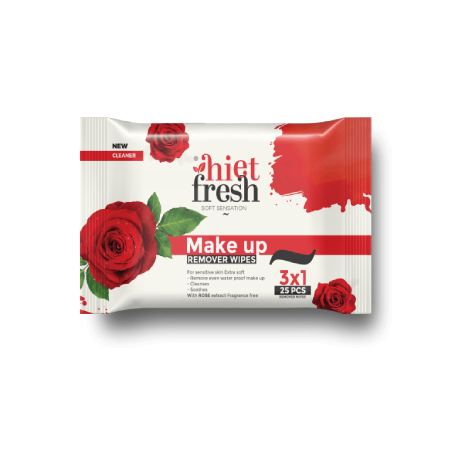 Hite Fresh Makeup Remover Rose 25pcs