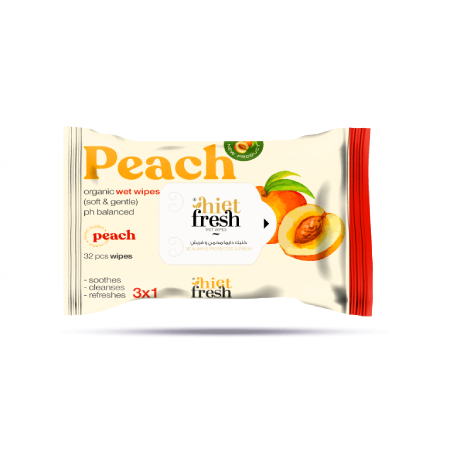 Hite Fresh 3 in 1 Wet Wipes Peach Scent 32pcs