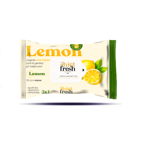 Hite Fresh 3in1 Wet Wipes Lemon Scent 32 pcs