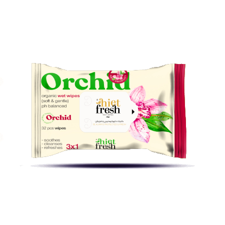 Hite Fresh Orchid Scented Wet Wipes 32 pcs