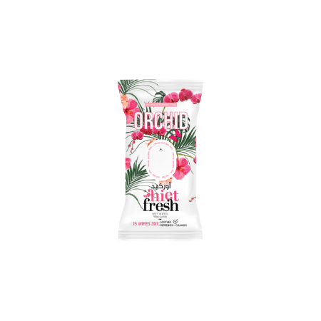 Hite Fresh High Fresh Orchid Scented Wet Wipes 15 pcs