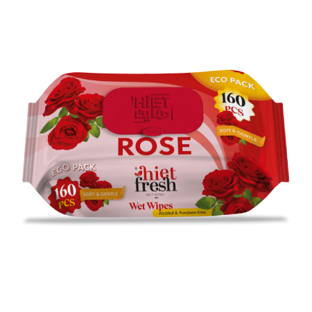 Hite Fresh Wet Wipes Rose Scent 160 pcs