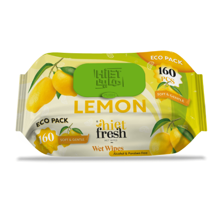 Hite Fresh Lemon Wet Wipes 160 pcs