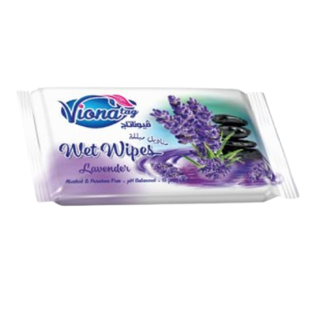 VionaTag Lavender Scented Wet Wipes 15 Pcs