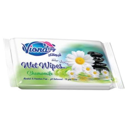 VionaTag Chamomile Wet Wipes 15pcs