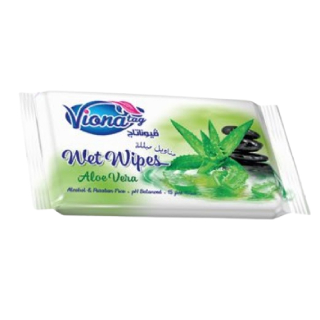 VionaTag Aloe Vera Wet Wipes 15pcs