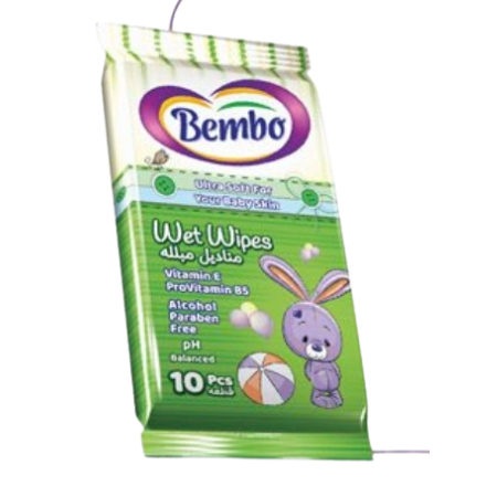 Bembo Baby Green Wet Wipes 10 pcs