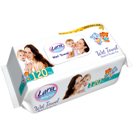Lara Premium Wet Wipes 120pcs