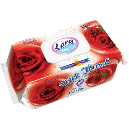 Lara Rose Scented Wet Wipes 120 pcs
