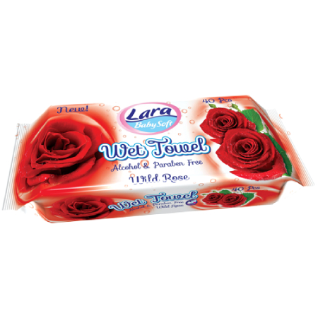 Lara Rose Scented Wet Wipes 40 Pcs