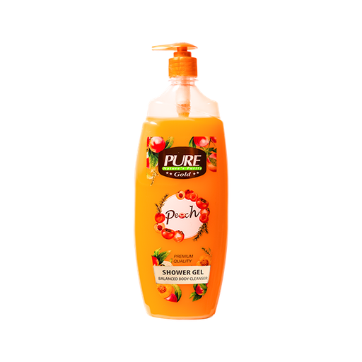 Pure Shower Gel with Peach Fragrance Pump 1L